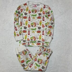 Little Louanne Southern Christmas print pajama set size 2t